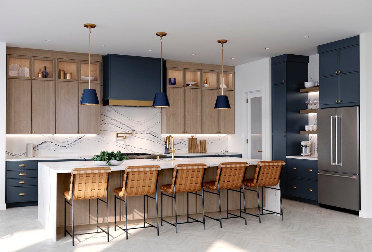 Slim Shaker Cabinetry  Modern Kitchen 