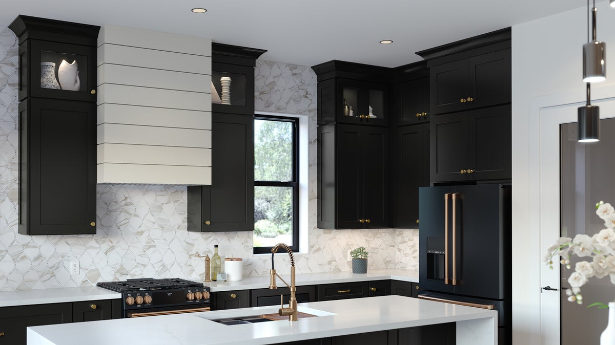 Black Kitchen & Bathroom Cabinets - Waypoint Living Spaces