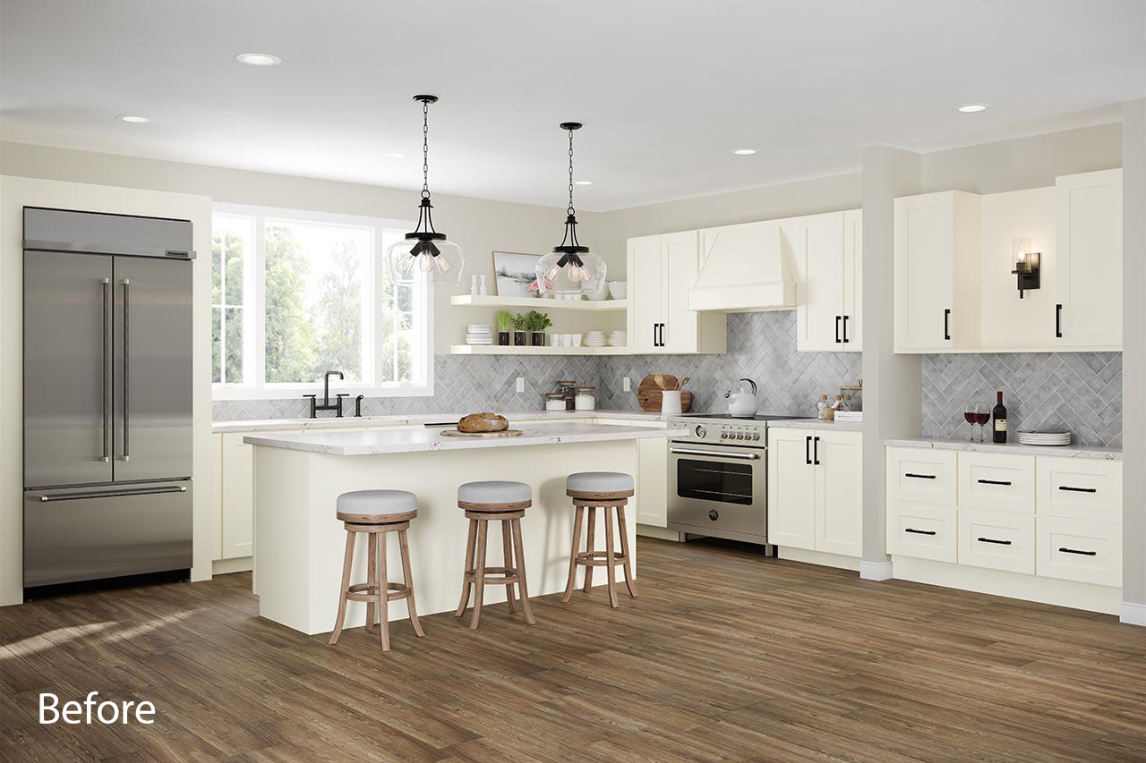 kitchen before accessories