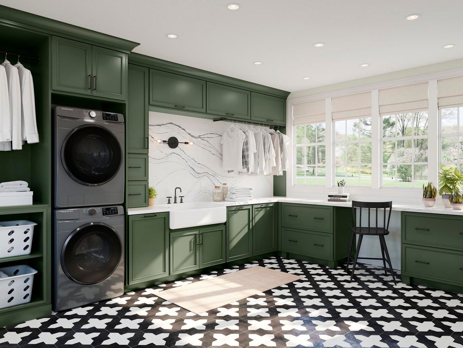 Design by Kathy Walker of Wood Wise Cabinetry (Painted Linen)