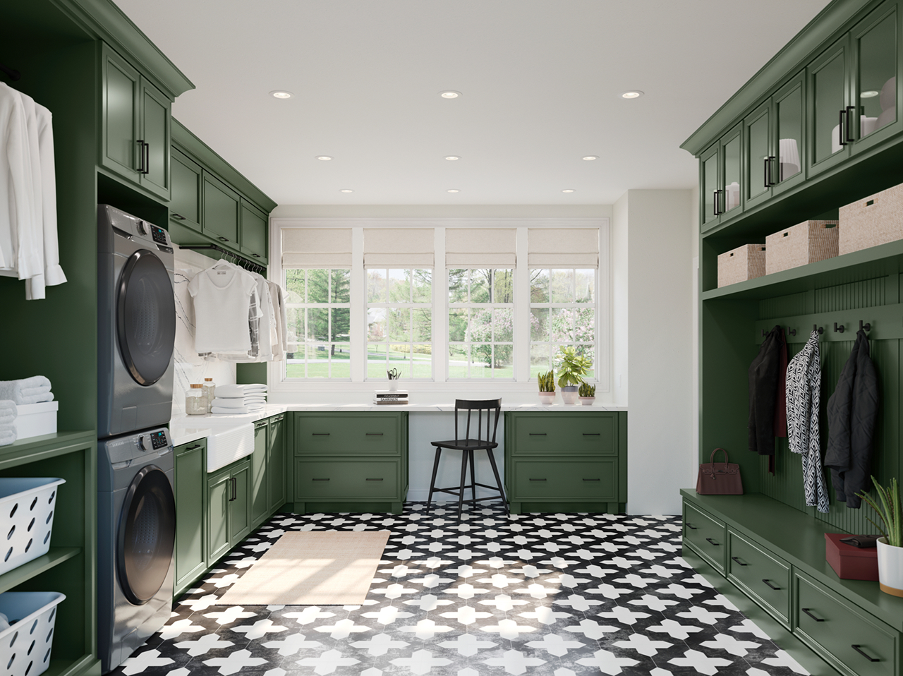 Green Kitchen & Bathroom Waypoint Living Spaces