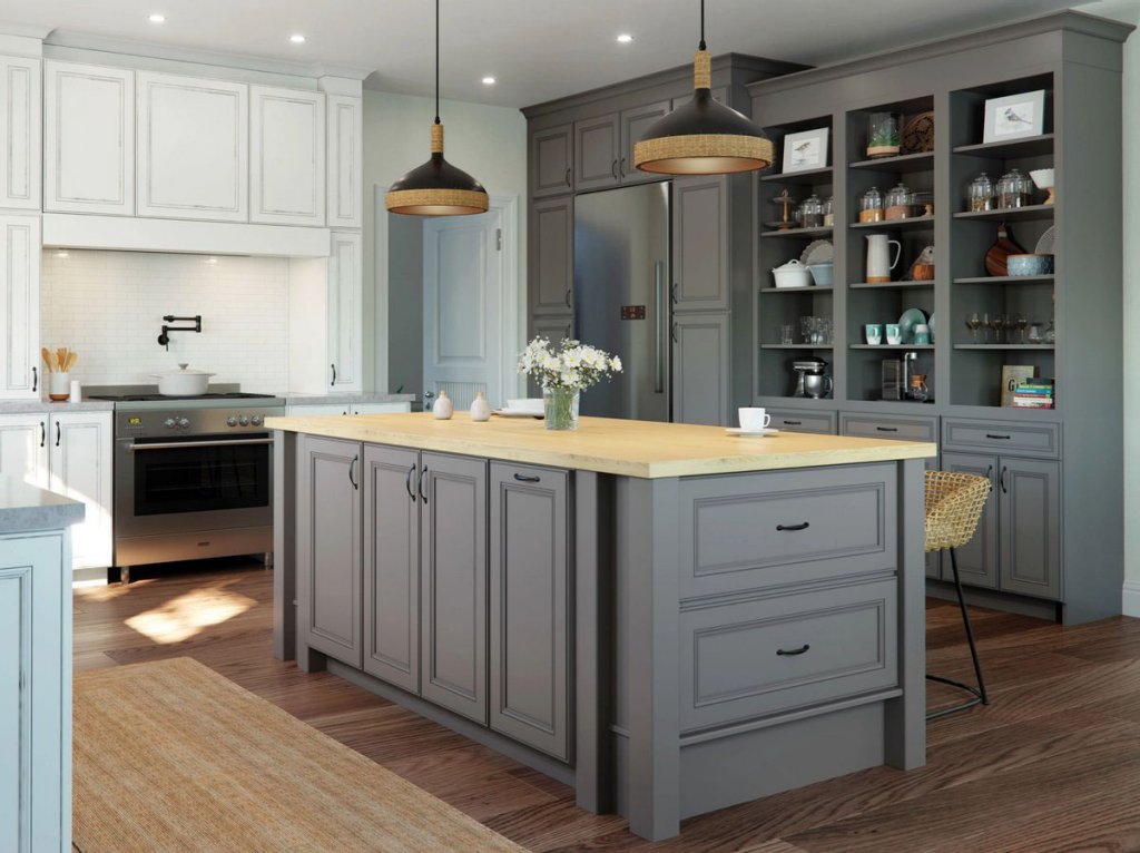 Grey Cabinet Kitchen & Bath Ideas - Waypoint Living Spaces
