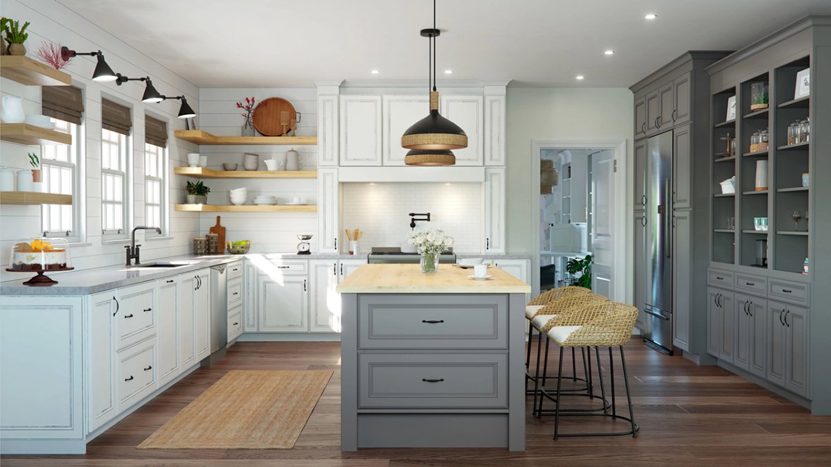 Two Tone Cabinets - Waypoint Living Spaces