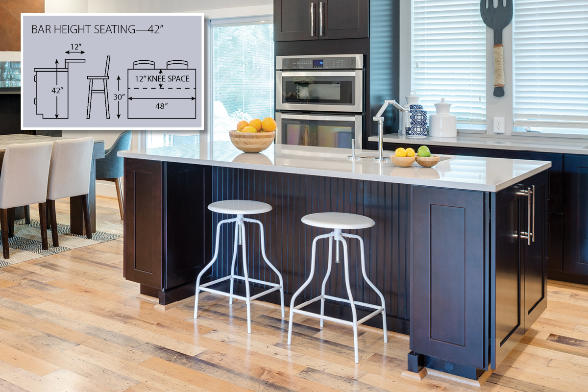 Kitchen Island Heights & Seating Waypoint Living Spaces